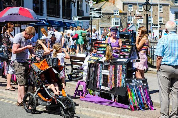 Padstow on a busy summers day in July 2020